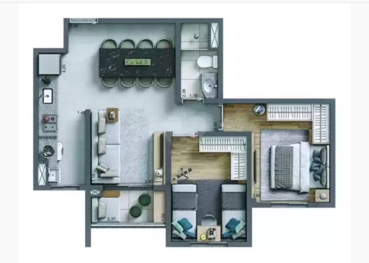 Apartamento à venda com 2 quartos, 56m² - Foto 17