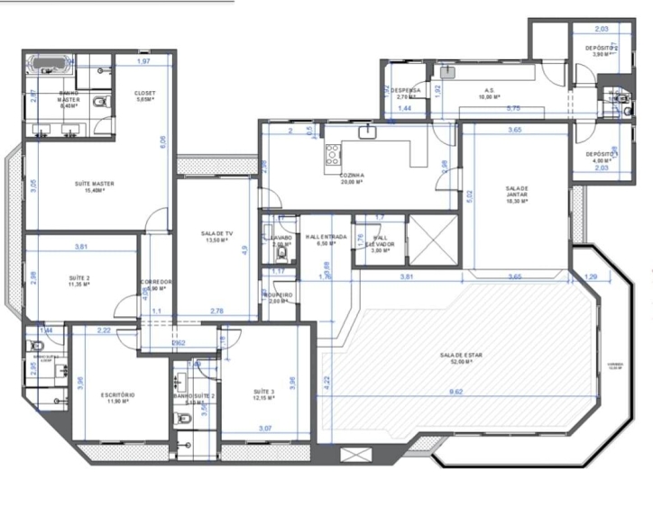 Apartamento para alugar com 4 quartos, 272m² - Foto 11