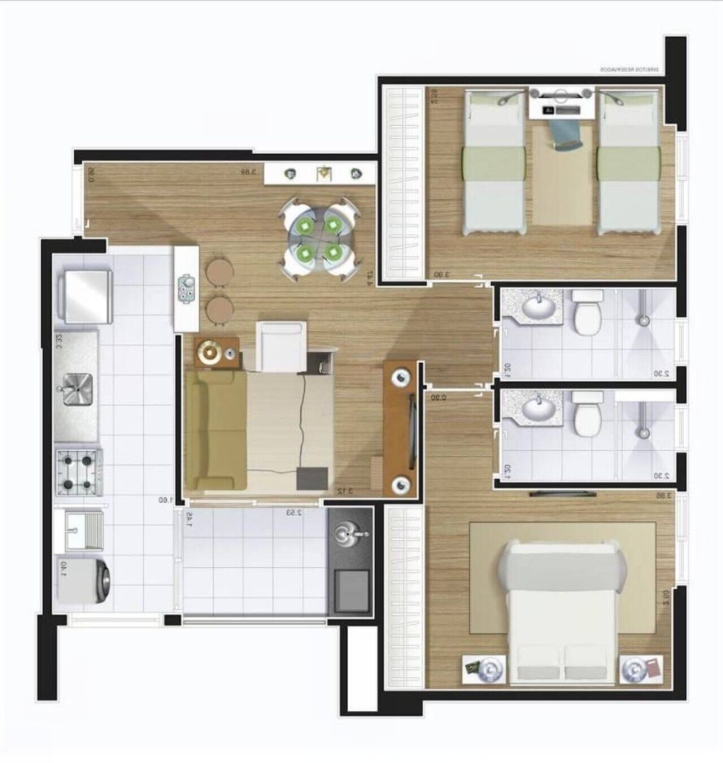 Apartamento à venda com 2 quartos, 62m² - Foto 24