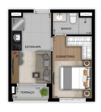 Apartamento para alugar com 1 quarto, 28m² - Foto 22