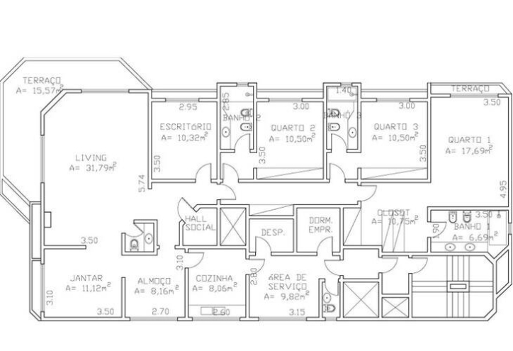 Apartamento para alugar com 4 quartos, 220m² - Foto 35