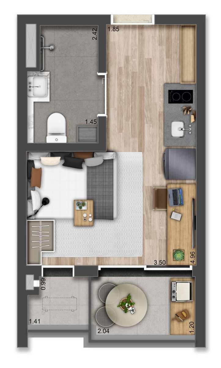 Apartamento à venda com 1 quarto, 27m² - Foto 20