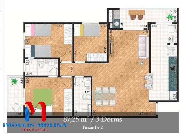 Apartamento à venda com 3 quartos, 89m² - Foto 29