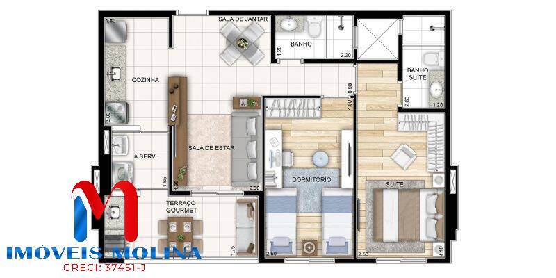 Apartamento à venda com 2 quartos, 69m² - Foto 32